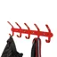 Stubbs S955 Multi Coat Hooks in Red