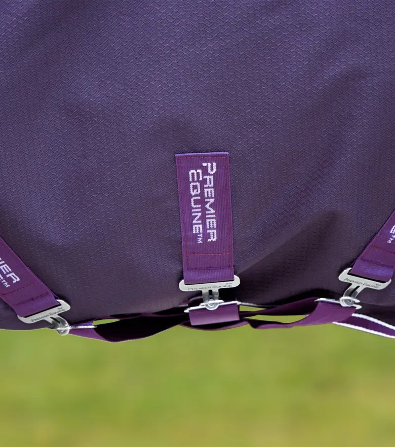 Premier Equine Stratus 600D Series 0g Original Turnout Rug in Purple-3