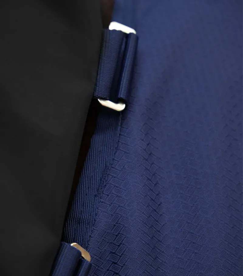 Premier Equine Stratus 600D Series 0g Turnout Rug with Classic Neck Cover in Navy-2