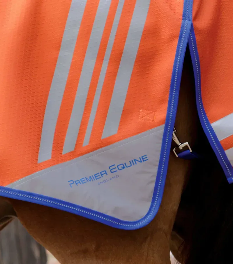 Premier Equine Stratus Horse Exercise Sheet in Orange-2