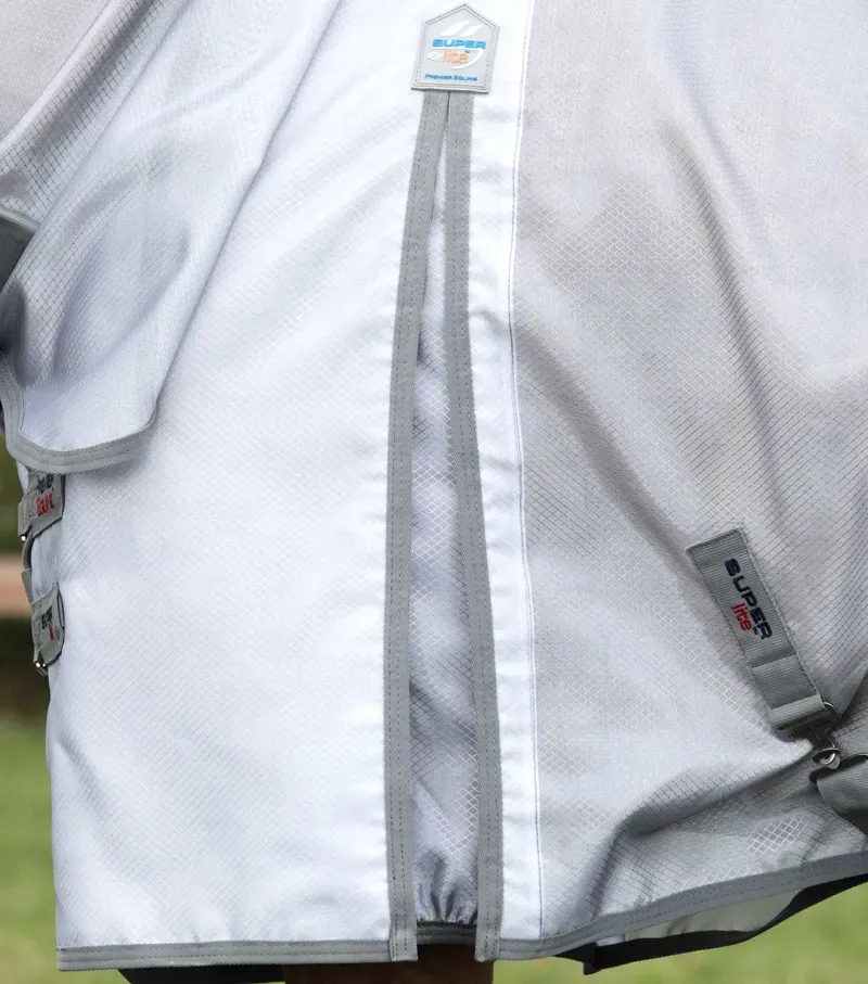 Premier Equine 5'0 Super Lite Fly Rug with Surcingles in Silver-3