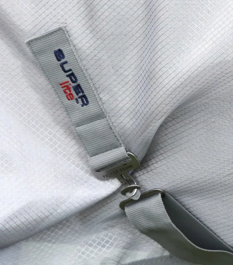 Premier Equine 5'0 Super Lite Fly Rug with Surcingles in Silver-4