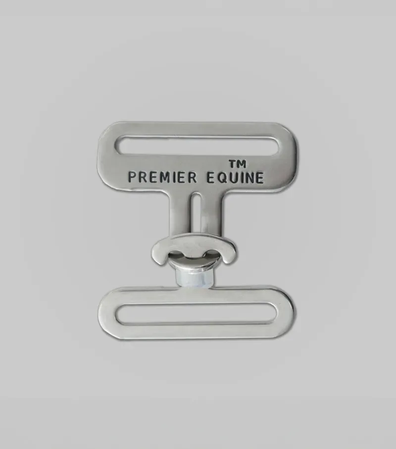 Premier Equine Male and Female T-Bar Set in Silver