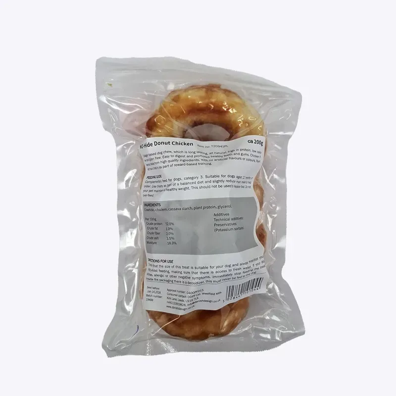 Danish Design No-Hide Donut Chicken Treats 200g 4 Pack in Blue-1