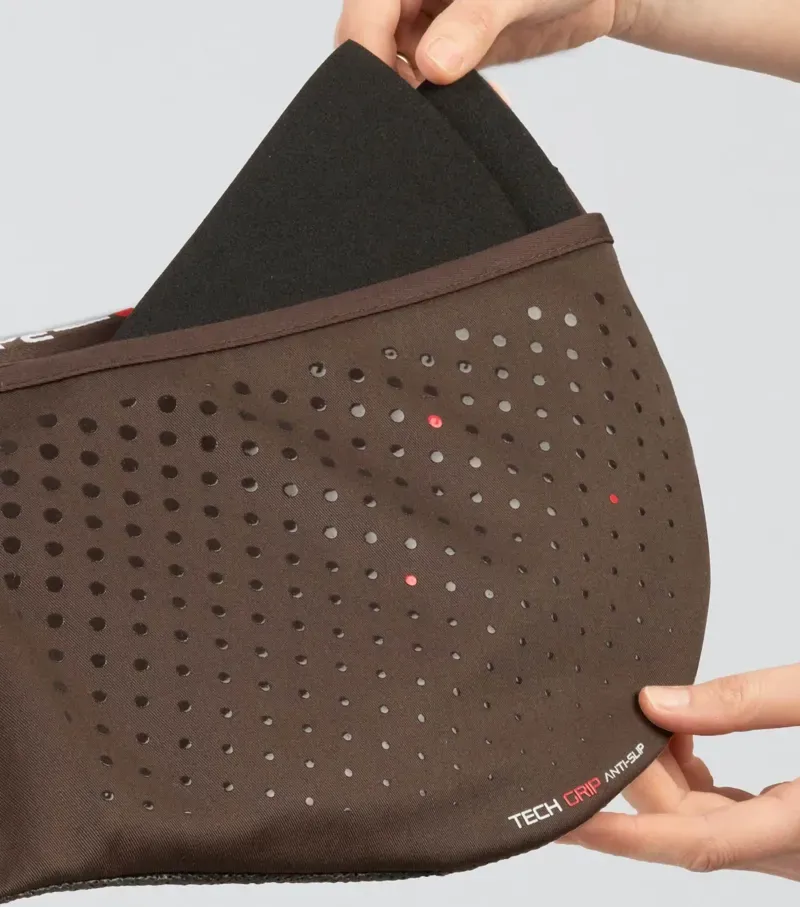 Premier Equine Full Tech Grip Pro Anti-Slip Correction Saddle Pad in Brown-2