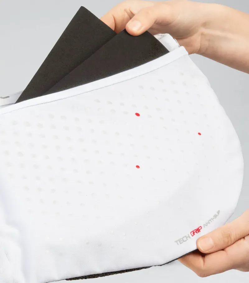 Premier Equine Full Tech Grip Pro Anti-Slip Correction Saddle Pad in White-2