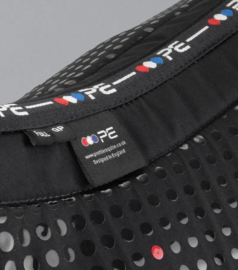 Premier Equine Close Contact Tech Grip Pro Anti-Slip GP/Jump Square in Black-5