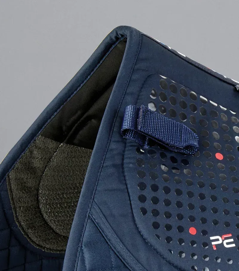 Premier Equine Close Contact Tech Grip Pro Anti-Slip GP/Jump Square in Navy-2