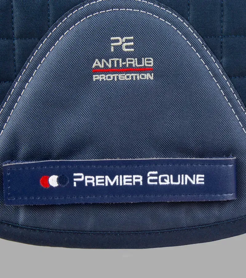 Premier Equine Close Contact Tech Grip Pro Anti-Slip GP/Jump Square in Navy-5