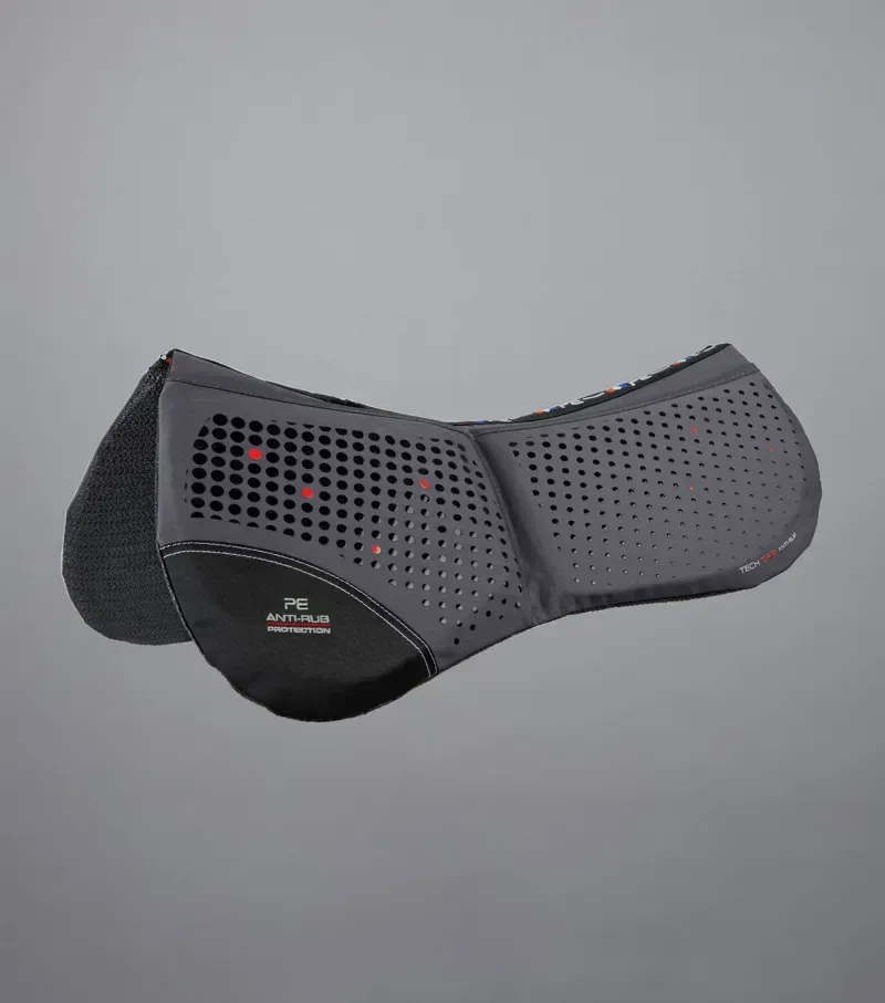 Premier Equine Full Tech Grip Pro Anti-Slip Correction Saddle Pad in Grey