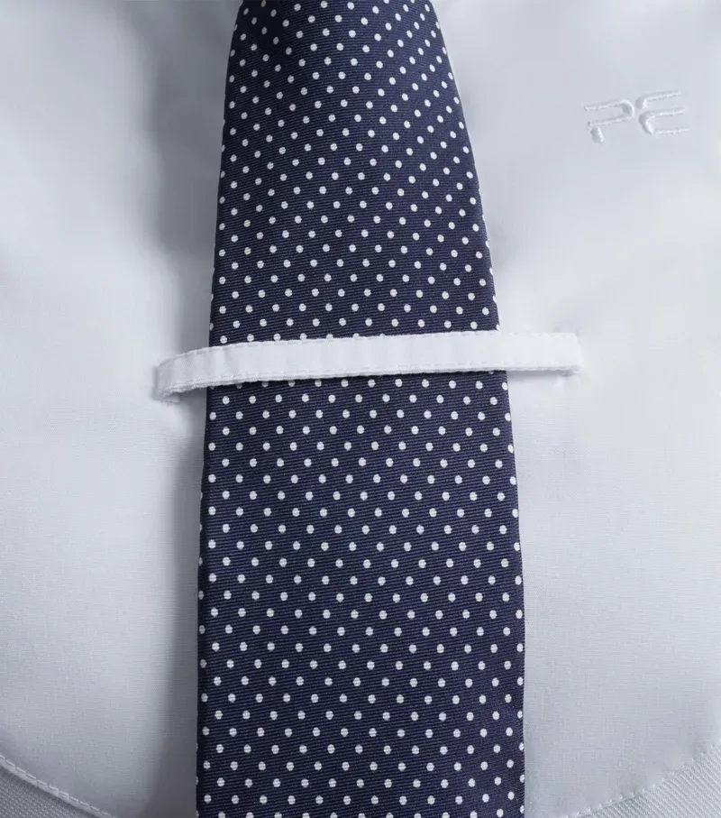 Premier Equine Tessa Ladies Long Sleeve Tie Shirt in White-4