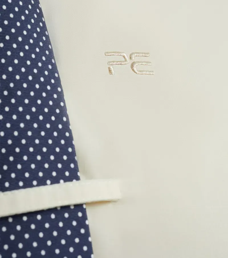 Premier Equine Ladies Tessa Long Sleeve Tie Shirt in Vanilla-4