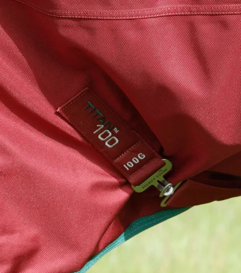 Premier Equine 100g Titan Original Turnout Rug in Burgundy-4