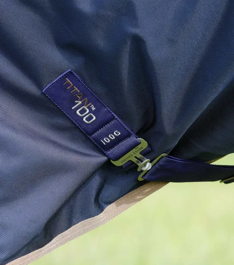 Premier Equine Titan 100g Original Turnout Rug in Navy-4