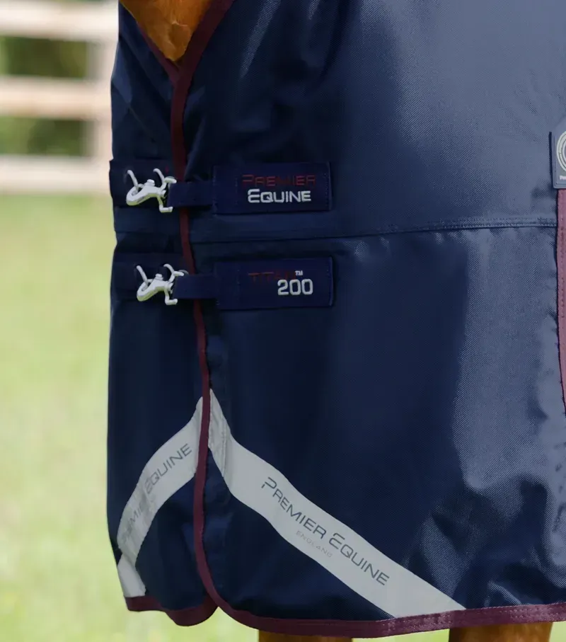 Premier Equine Titan 200g Original Turnout Rug in Navy-2