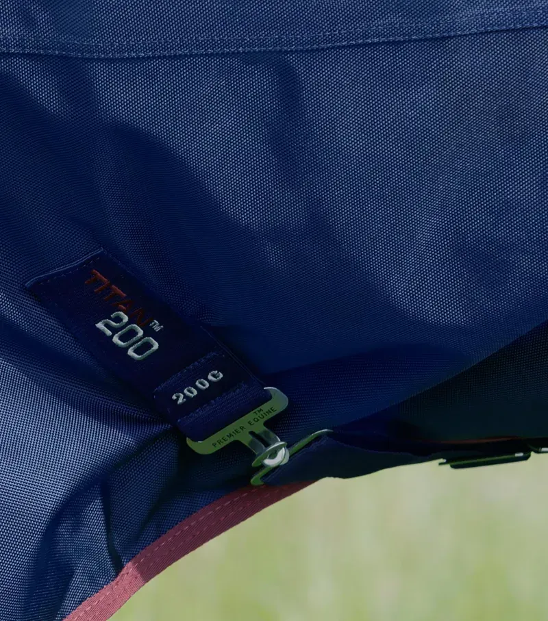 Premier Equine Titan 200g Original Turnout Rug in Navy-4