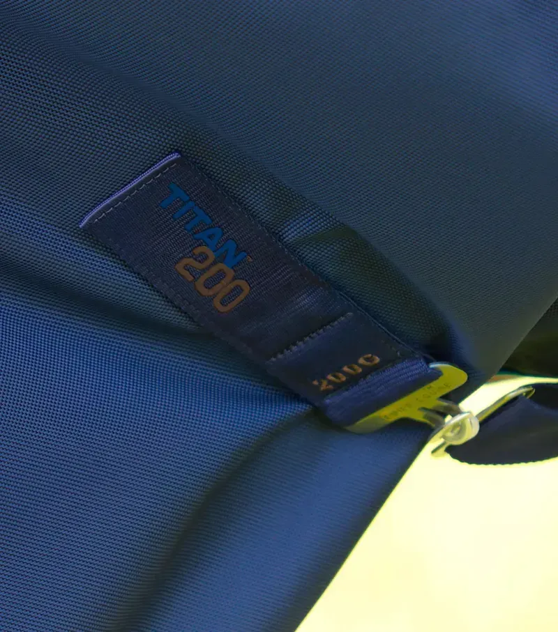 Premier Equine 200g Titan Turnout Rug With Snug-Fit Neck Cover in Navy-4