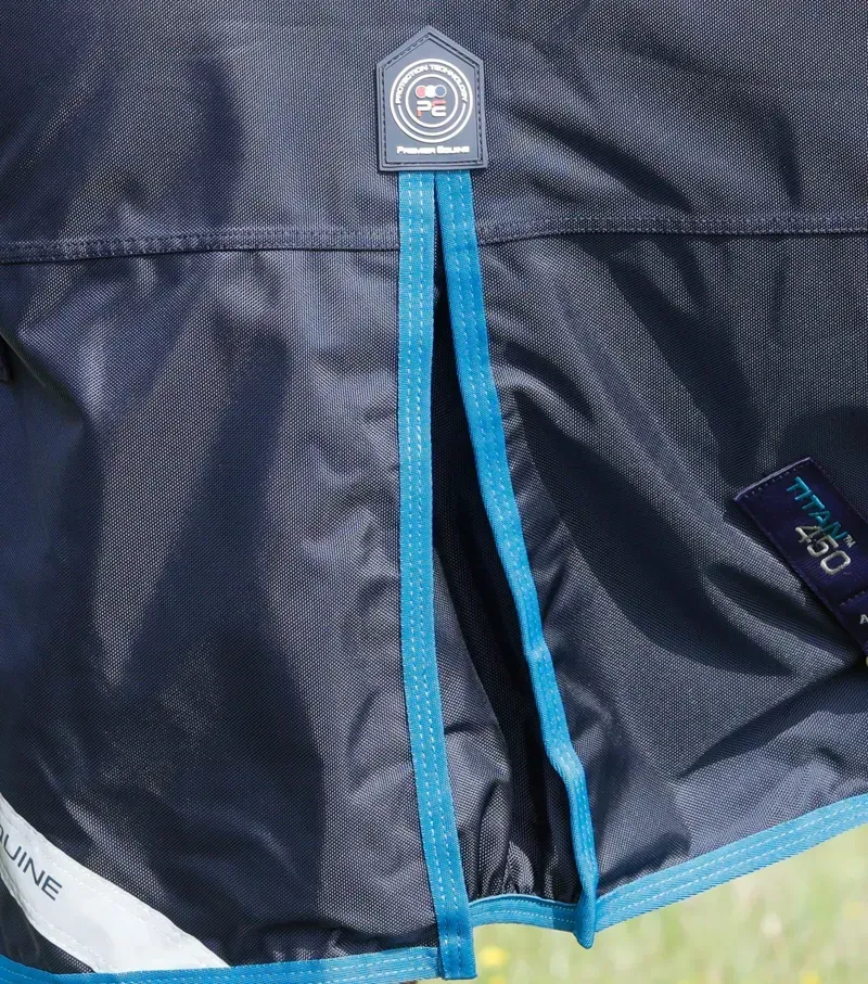 Premier Equine 450g Titan Original Turnout Rug in Navy-3