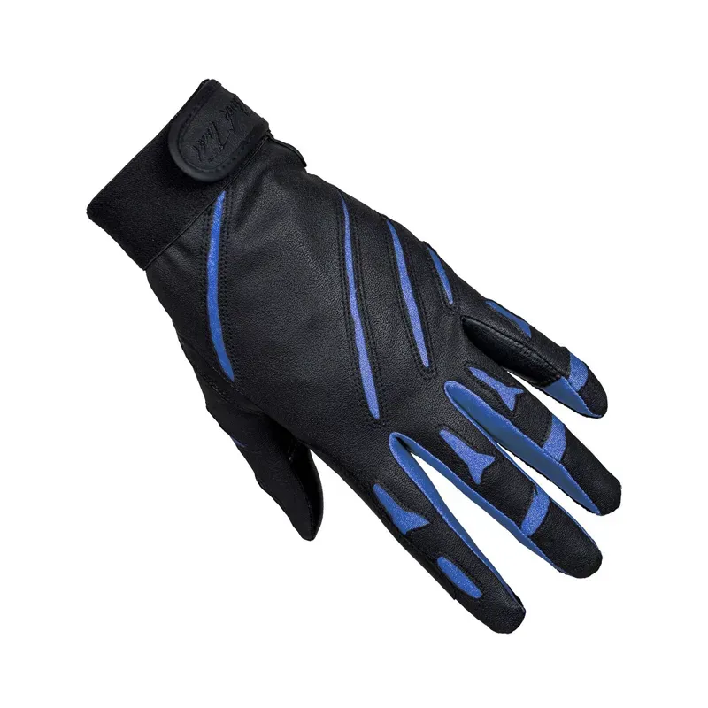 Mark Todd Sports Gloves In Black/Royal Blue