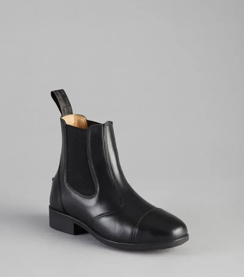 Premier Equine Junior Torlano Leather Chelsea Boot in Black