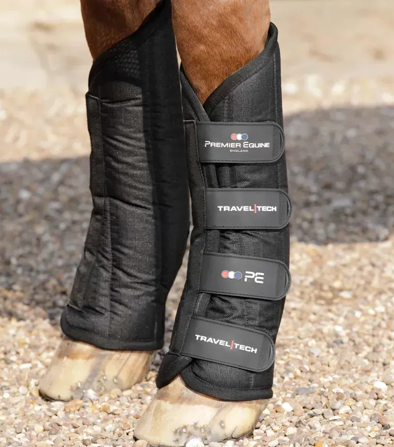 Premier Equine Travel-Tech Travel Boots in Black