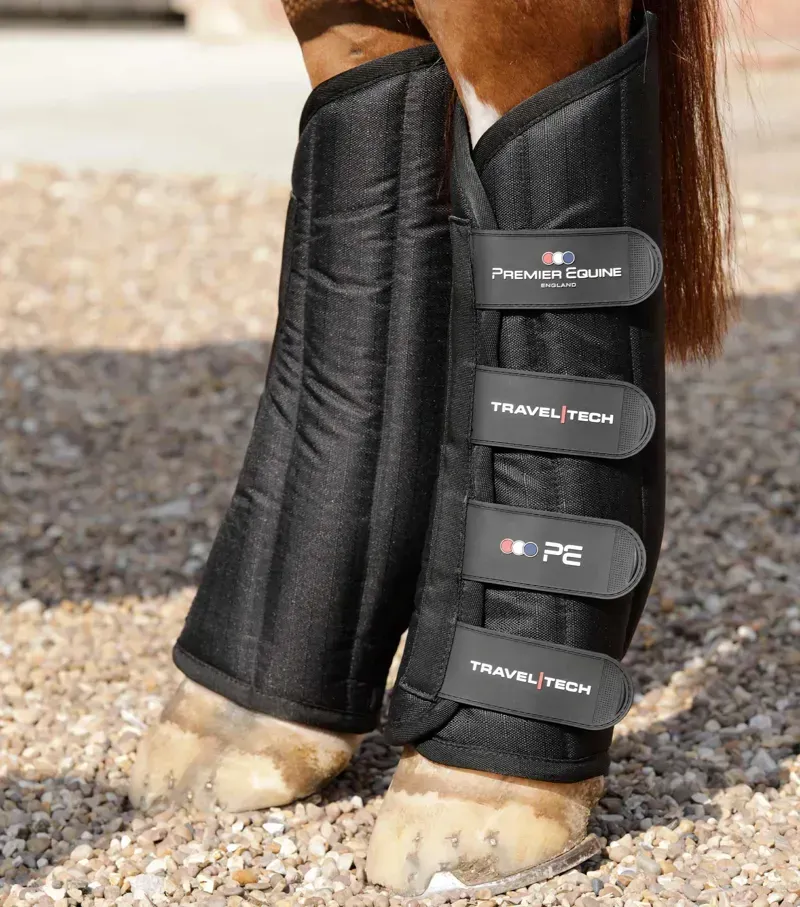 Premier Equine Travel-Tech Travel Boots in Black-4