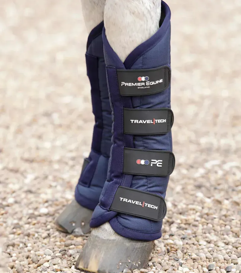 Premier Equine Travel-Tech Travel Boots in Navy