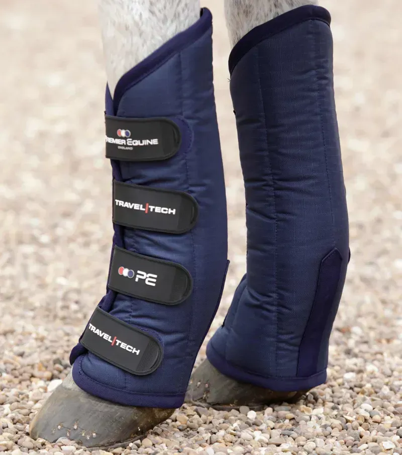 Premier Equine Travel-Tech Travel Boots in Navy-1