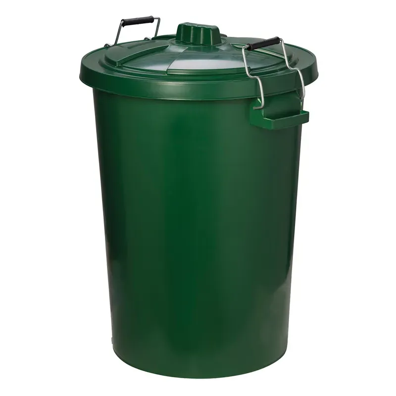 ProStable 85l Dustbin w/Locking Lid in Green