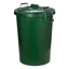 ProStable 85l Dustbin w/Locking Lid in Green
