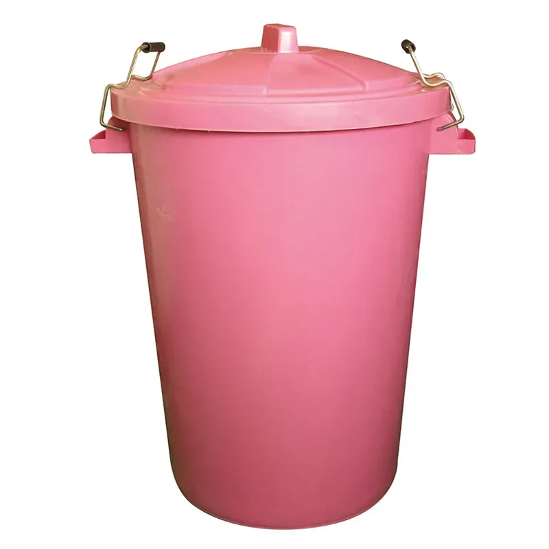 ProStable 85l Dustbin w/Locking Lid in Pink
