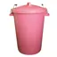 ProStable 85l Dustbin w/Locking Lid in Pink