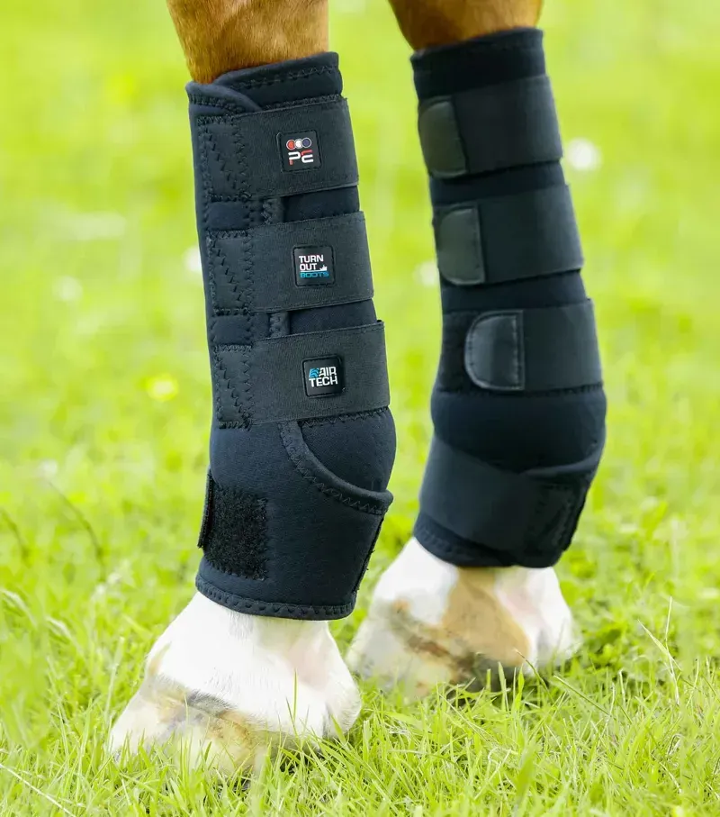 Premier Equine Turnout Boots in Black-2