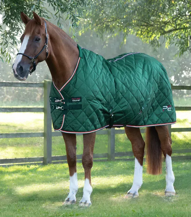 Premier Equine 100g Tuscan Stable Rug in Green