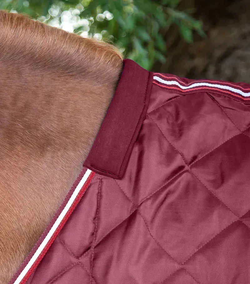 Premier Equine 100g Tuscan Stable Rug in Burgundy-1