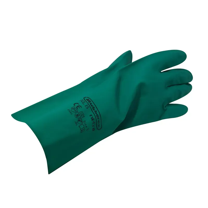 Trilanco Nitrile Gauntlet Gloves In Green