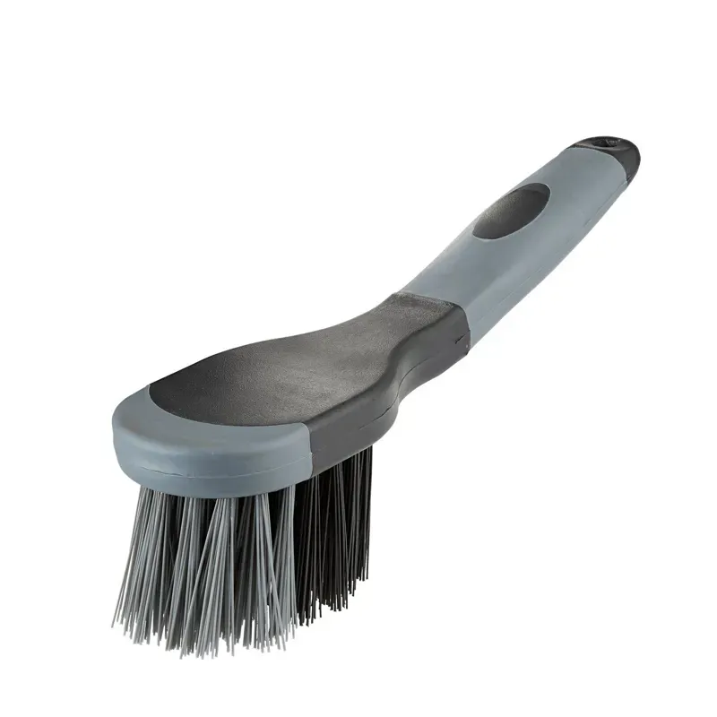Bitz Two Tone Rubber Grip Bucket Brush in Grey