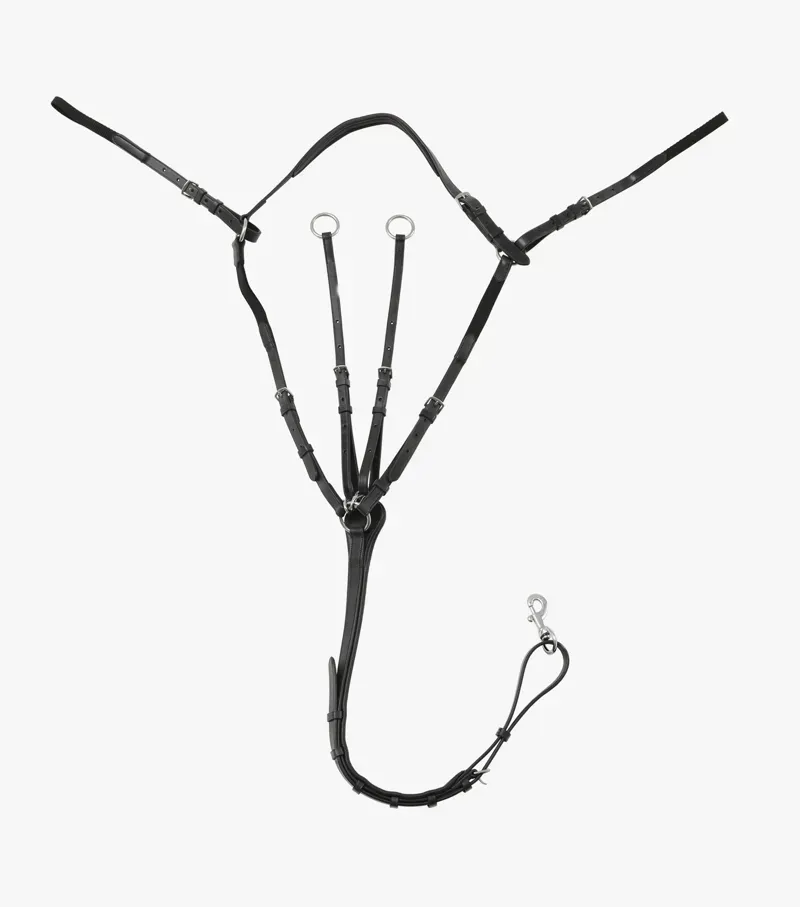 Premier Equine Valbrona Performance Breastplate in Black-3