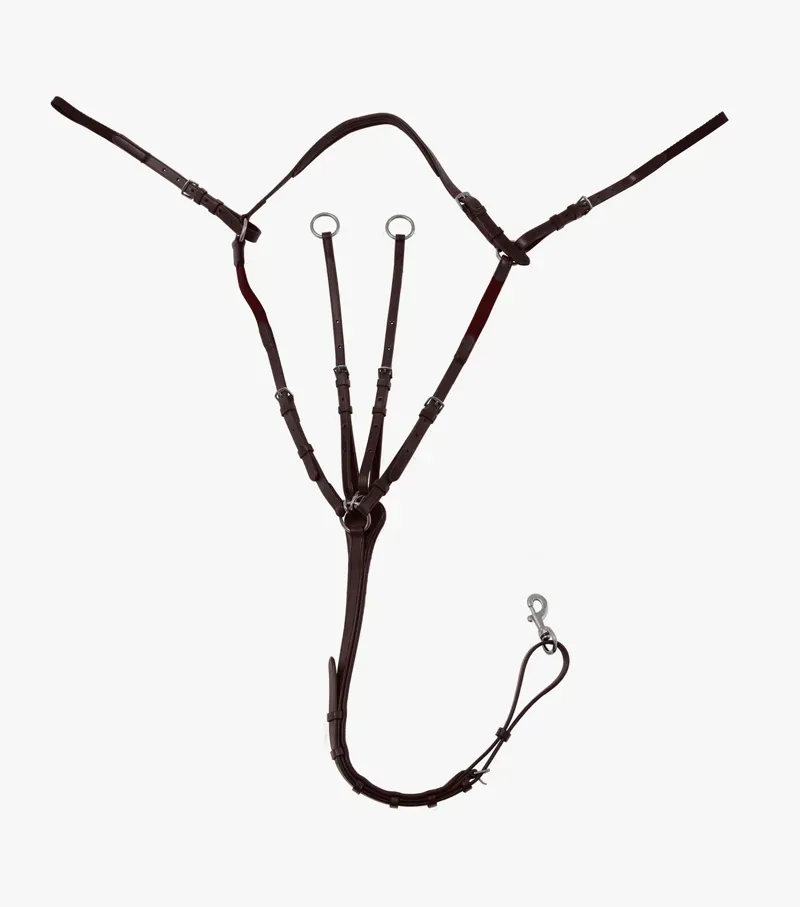 Premier Equine Valbrona Performance Breastplate in Brown-3