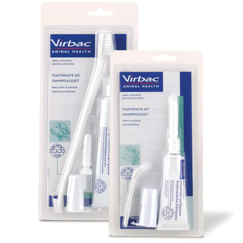 Virbac Toothpaste Kit for Dogs - Poultry Flavour
