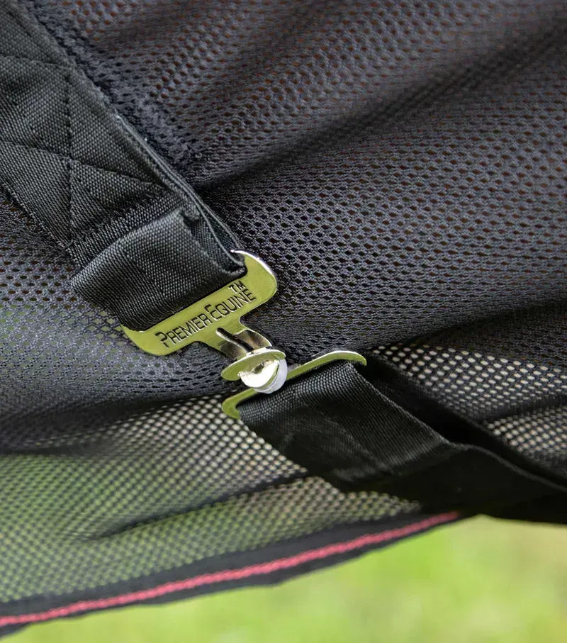 Premier Equine Ventoso Mesh Cooler in Black-3