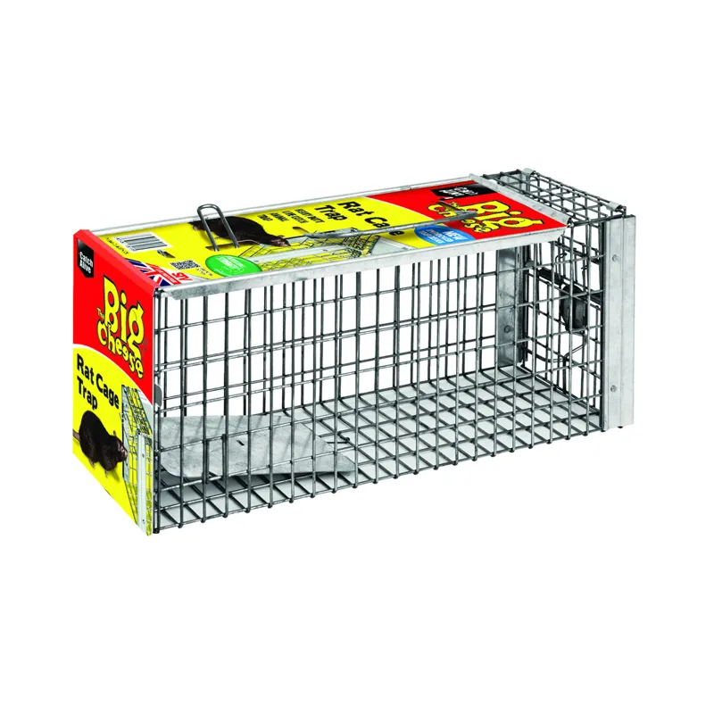 STV International The Big Cheese Rat Cage Trap in Silver