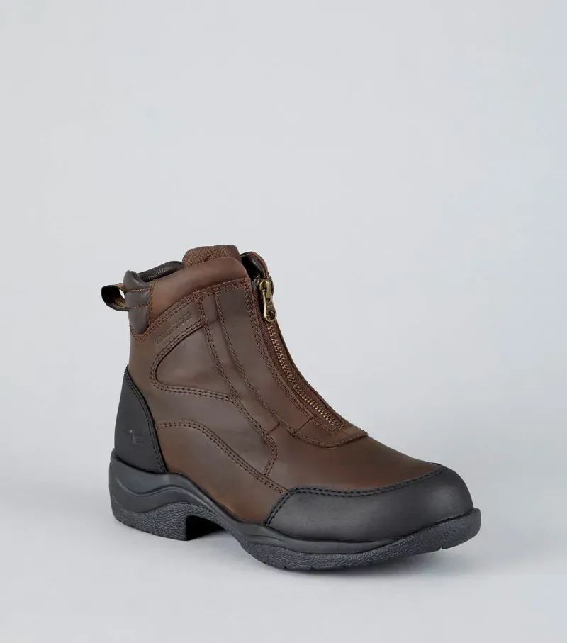 Vinci Waterproof Zip Front Boot / Brown uk