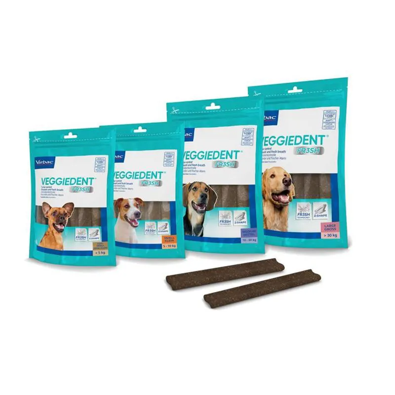 Virbac VeggieDent FR3SH Chews for Dogs - X-small 15-pack