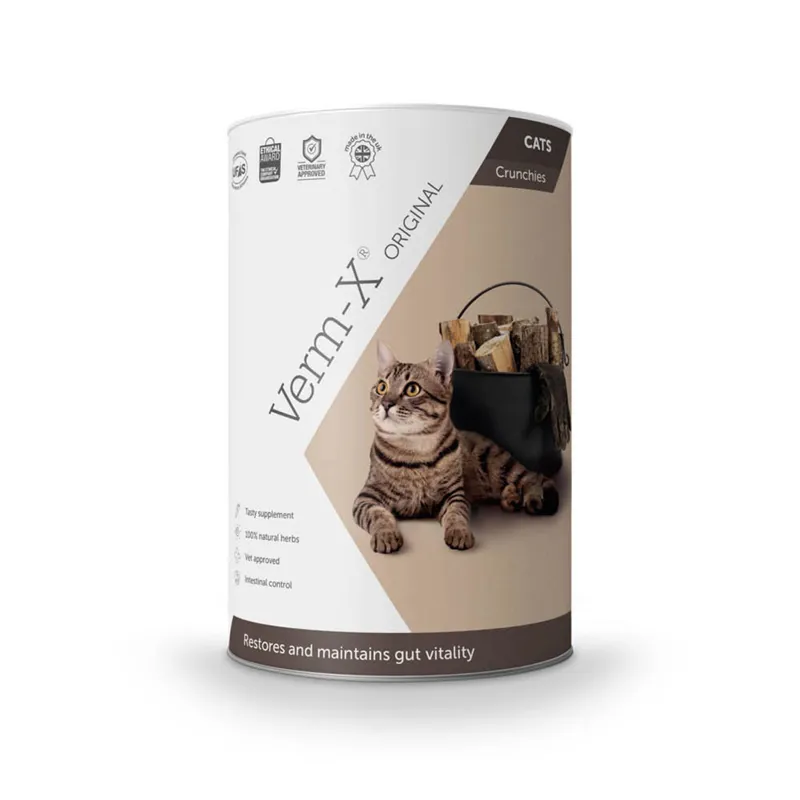 Verm-X 60 gm Herbal Crunchies For Cats