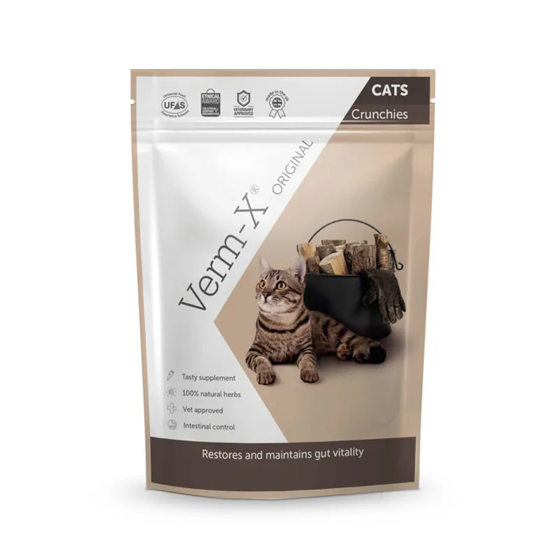 Verm-X 120 gm Herbal Crunchies For Cats