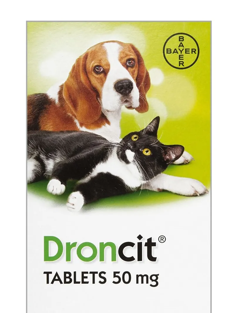 Vetoquinol 20 pack Droncit Tablets For Cats and Dogs