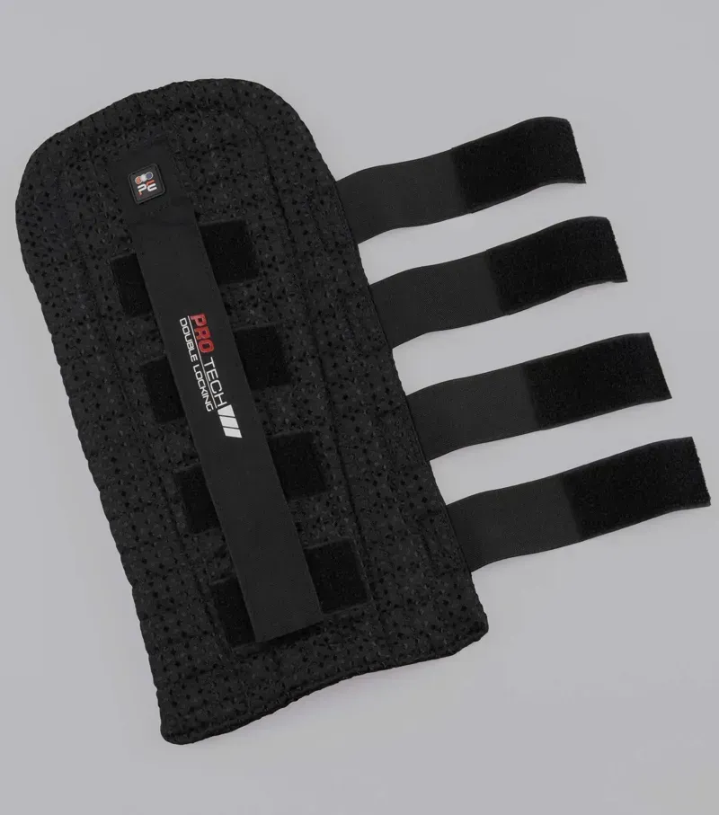 Premier Equine Waffle Quilted Double Locking Tail Guard in Black-1