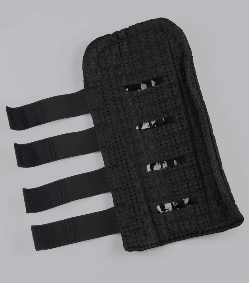 Premier Equine Waffle Quilted Double Locking Tail Guard in Black-2