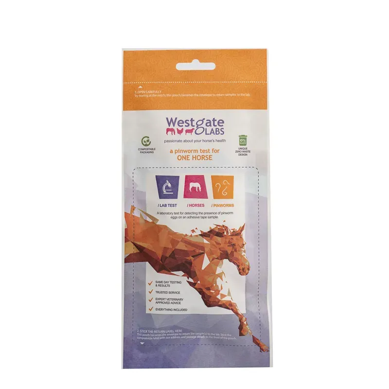 Westgate Laboratories Pinworm Test Kit For One Horse in Orange
